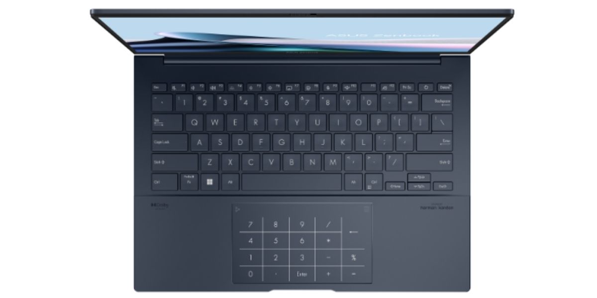 asus zenbook laptop top view of asus zenbook laptop