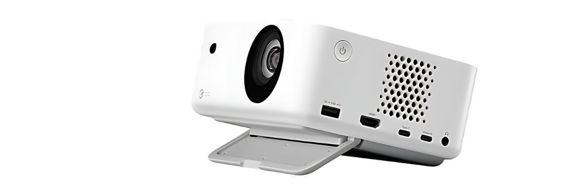 optoma projector in white color
