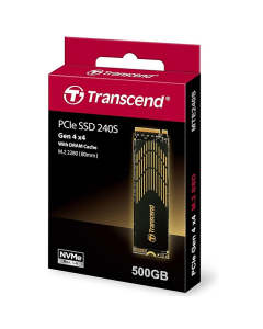 TS500GMTE240S - 500GB, M.2 2280, PCIe Gen 4*4, M-Key, 3D TLC, with DRAM
