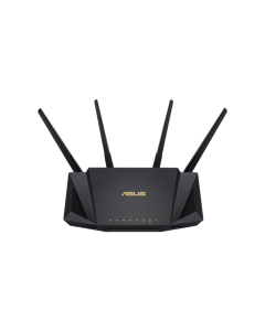 RT- AX3000 Dual Band WiFi 6 (802.11ax) Router supporting MU-MIMO and OFDMA technology, with AiProtection Pro network security powered by Trend Micro™, compatible with ASUS AiMesh WiFi system