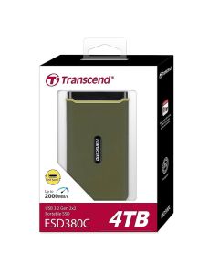 TS4TESD380C - 4TB, External SSD, ESD380C, USB 3.1 Gen2, Type C