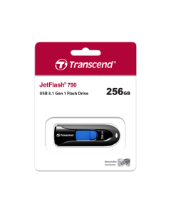 Transcend JF790K Pendrive 256GB, USB 3.1, Capless, Black