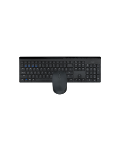 RAPOO 8110M multi-mode wireless keyboard and mouse combo (Black, Full size)
