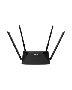 RT-AX53U AX1800 Dual Band WiFi 6 (802.11ax) Router supporting MU-MIMO and OFDMA technology, with AiProtection Classic network security powered by Trend Micro™, compatible with ASUS AiMesh WiFi system