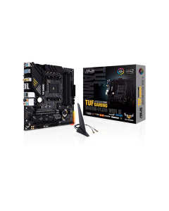 TUF GAMING B550M-PLUS WiFi - micro ATX gaming motherboard with PCIe 4.0, dual M.2, 10 DrMOS power stages, Wi-Fi 6, 2.5 Gb Ethernet, HDMI, DisplayPort, SATA 6 Gbps, USB 3.2 Gen 2 Type-A and Type-C®, BIOS FlashBack™, and Aura Sync RGB lighting support