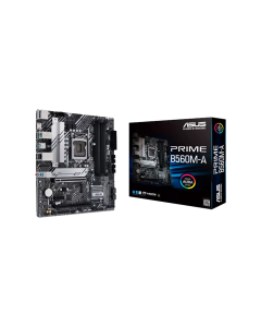PRIME B560M-A Intel® B560 (LGA 1200), PCIe 4.0,two M.2 slots, 8 power stages, DisplayPort, dual HDMI, rear USB 3.2 Gen 2 Type-C®, V-M.2 Key E slot for Wi-Fi , mATX motherboard