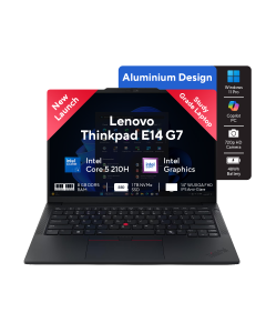 Lenovo Thinkpad E14 G7 - Intel Core 5 210H | 14" IPS WUXGA | 8GB DDR5 RAM | 1TB Gen4 NVMe SSD | Windows 11 Pro | Black | 3 Years Warranty