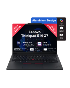 Lenovo Thinkpad E14 G7 - Intel Core Ultra 5 225U | 14" IPS WUXGA | 16GB DDR5 RAM | 512GB Gen4 NVMe SSD | Free Dos | Black | 3 Years Warranty