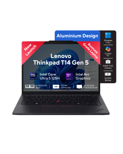 Lenovo Thinkpad T14 Gen 5 - Ultra 5 125h, 14'' Multi Touch WUXGA (1920x1200), 16GB DDR5 RAM, 512 Gen4 NVMe SSD, 5.0 MP Camera with Face recognition Backlit KB, Windows 11 Professional, 3 Years Warranty