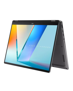 ASUS VIVOBOOK FLIP S14 TP3407SA | Intel Core Ultra 5 226V | 16GB RAM | 512GB NVMe SSD | 14 WUXGA OLED TOUCH 360 | Backlit Keyboard | Fingerprint | Genuine Win 11 | Silver | Backpack | Mouse | 2 Year Int'l Warranty | 1 year Perfect Warranty
