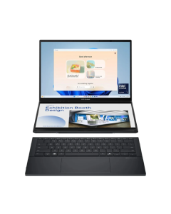 ASUS Zenbook Duo UX8406MA - Dual 14” OLED 3K 120Hz Touch Display | 15th Gen Intel Core Ultra 9 285H CPU | Intel Arc Graphics | 32GB RAM | 2TB Gen 4 SSD | Windows 11 | Stylus |Inkwell Grey | 2 Year Int'l Warranty | 1 Year Perfect Warranty 