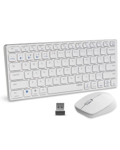 RAPOO 9050M Multi-mode Wireless Optical Mouse & Keyboard | White