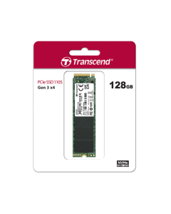 TRANSCEND - TS128GMTE110S - 128 GB, M.2 2280,PCle Gen3*4, M-Key, 3D TLC, DRAM - LESS