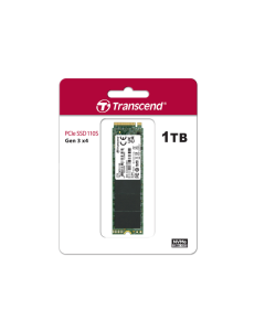 TRANSCEND - TS1TMTE110S - 1TB, M.2 2280,PCle Gen3*4, M-Key, 3D TLC, DRAM - LESS