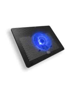 Cooler Master NotePal L2 Laptop Cooler - Lightweight & Ergonomic Design, Quiet 160mm Blue LED Fan, Perforated Metal Plate, Compatible with Notebooks up to 17 Inches