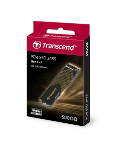 Transcend - TS500GTMTE245S - 245S - 500GB M.2, 2280,PCle Gen 4*4, M-Key 3D TLC,With DRAM - GEN 4 - Upto 3800 MB/s