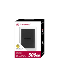 Transcend 500GB USB 3.1 Gen 2 USB Type-C ESD270C Portable SSD Solid State Drive