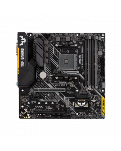ASUS TUF-B450M-PLUS, AMD B450 mATX gaming motherboard with Aura Sync RGB LED lighting, DDR4 4400MHz support, 32Gbps M.2, HDMI 2.0b, Type C and native USB 3.1 Gen 2.