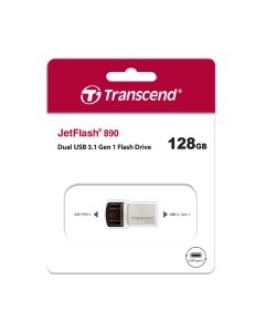Transcend Pendrive JF890S - USB 3.1 Gen 1 + Type C - OTG support - 128GB