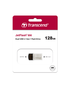 TRANSCEND - TS128GJF890S - JF890S - USB 3.0 + Type-C - OTG support - 128 GB