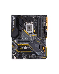ASUS TUF Z390-PLUS GAMING, Intel Z390 ATX gaming motherboard with OptiMem II, Aura Sync RGB LED lighting, DDR4 4266+ MHz support, 32Gbps M.2, Intel Optane memory ready, and native USB 3.1 Gen 2.