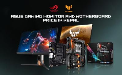 ASUS Gaming Monitor And Motherboard Price In Nepal
